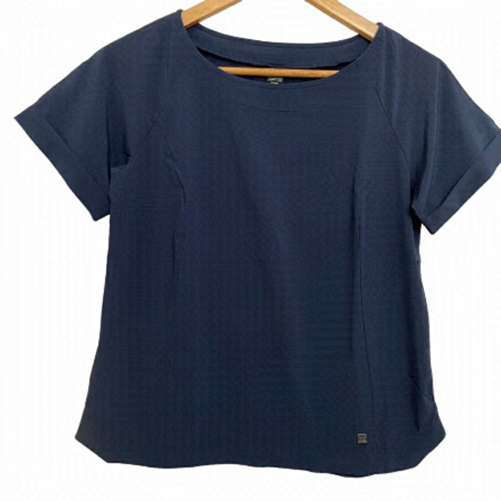 2/40$ HELLY Hansen top navy blue short sleeves  t-shirt tee lightw athleisure XS